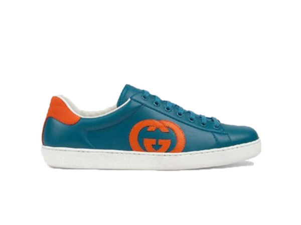 GUCCI Men's Ace Trainer With Interlocking G In Blue