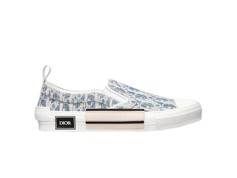 Dior B23 Low Blue Oblique Kasuri Jacquard