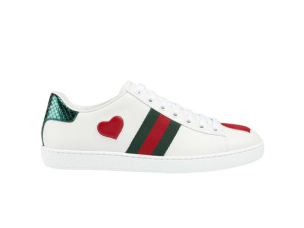 Gucci Ace Embroidered Hearts