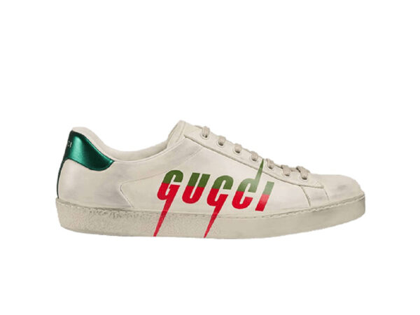 Gucci Ace ‘Gucci Blade Distressed White