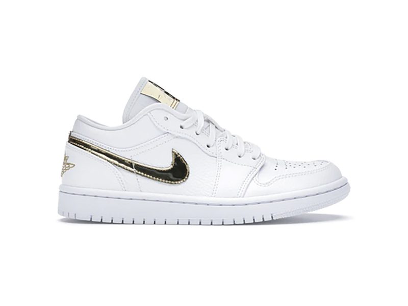 Nike Air Jordan 1 Low White Metallic Gold