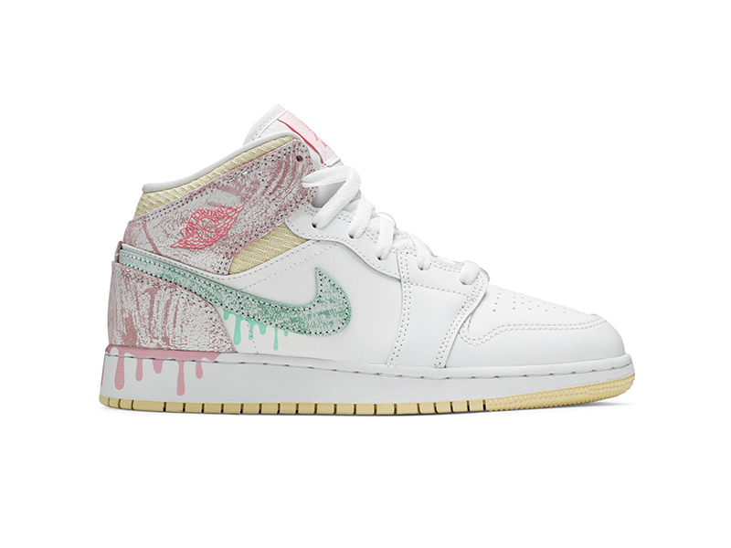 Nike Air Jordan 1 Mid SE GS 'Ice Cream'