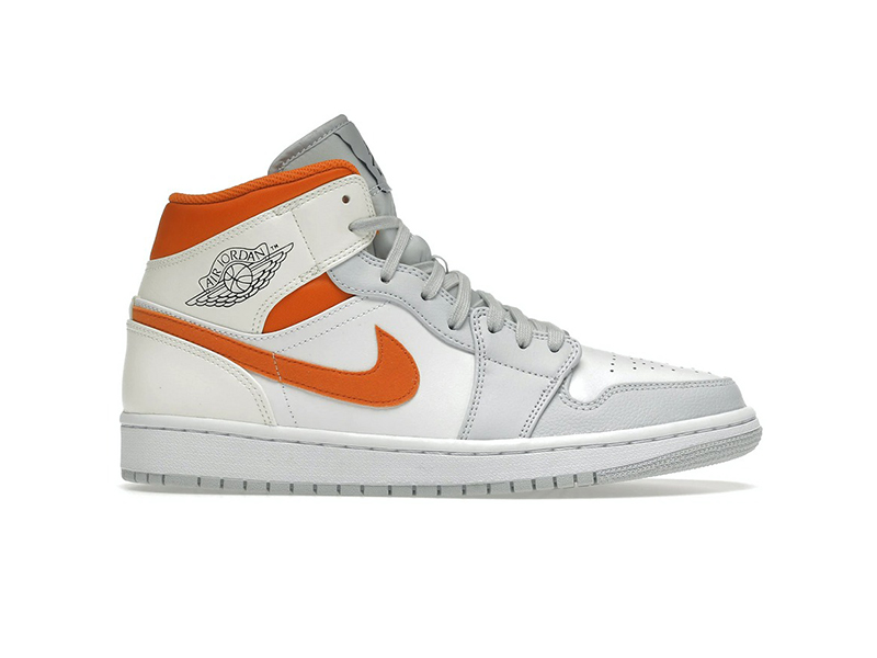 Nike Air Jordan 1 Mid 'Starfish Pure Platinum'