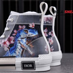 Dior B23 High Canvas Sorayama Dinosaur Navy