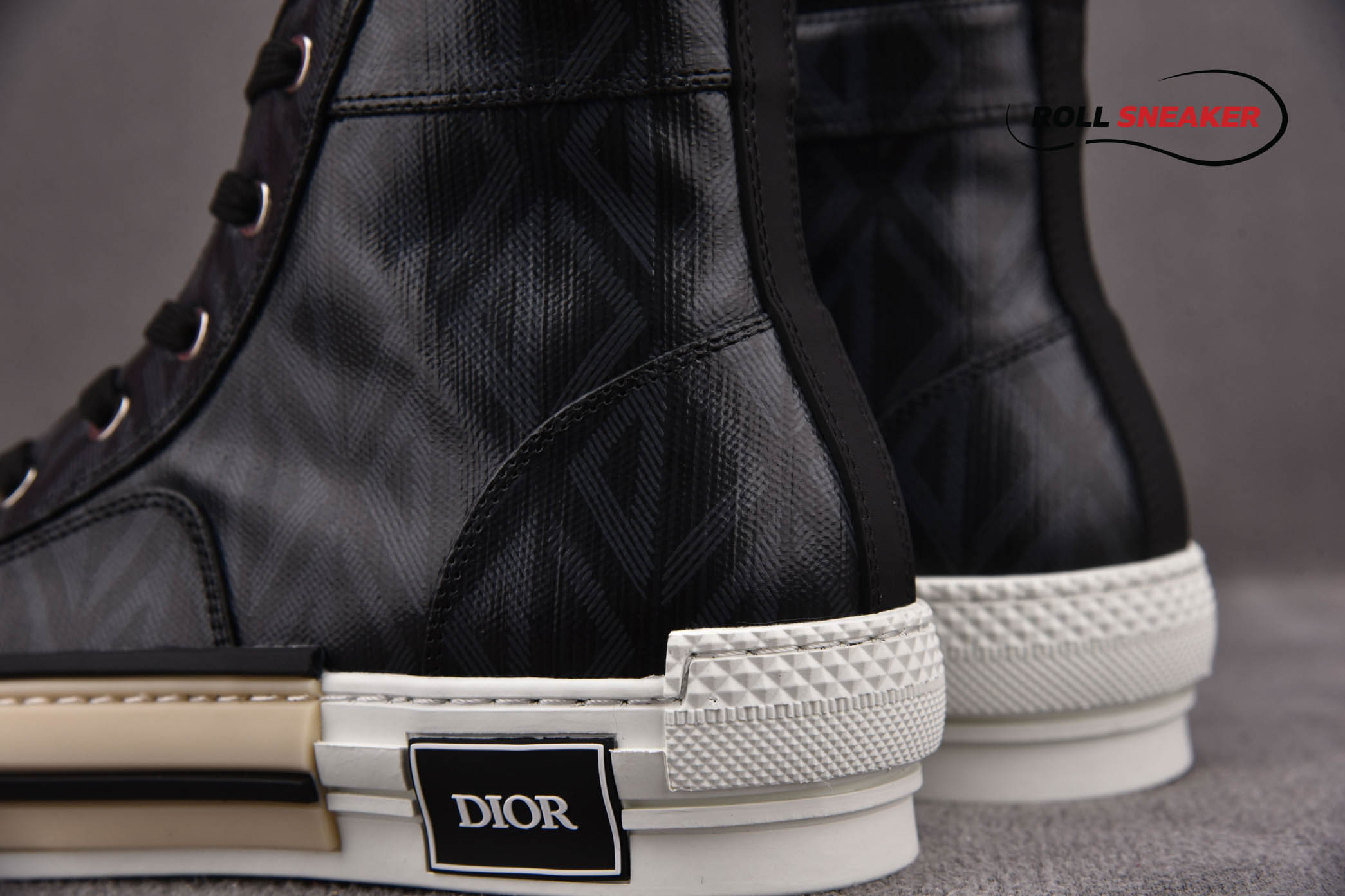 Dior B23 High Top Black CD Diamond 