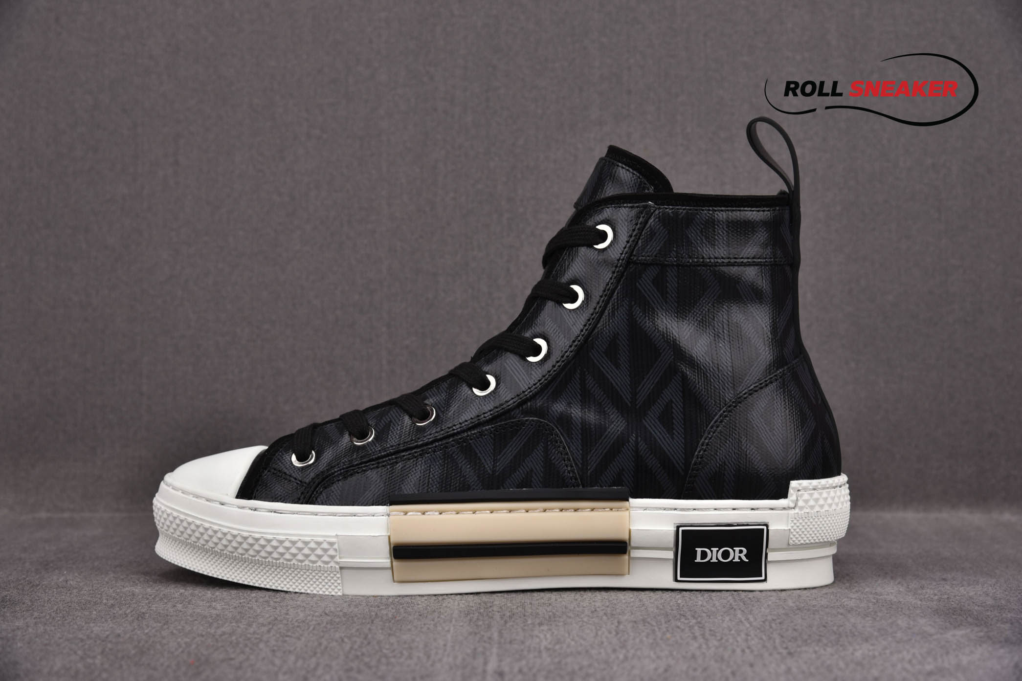 Dior B23 High Top Black CD Diamond 