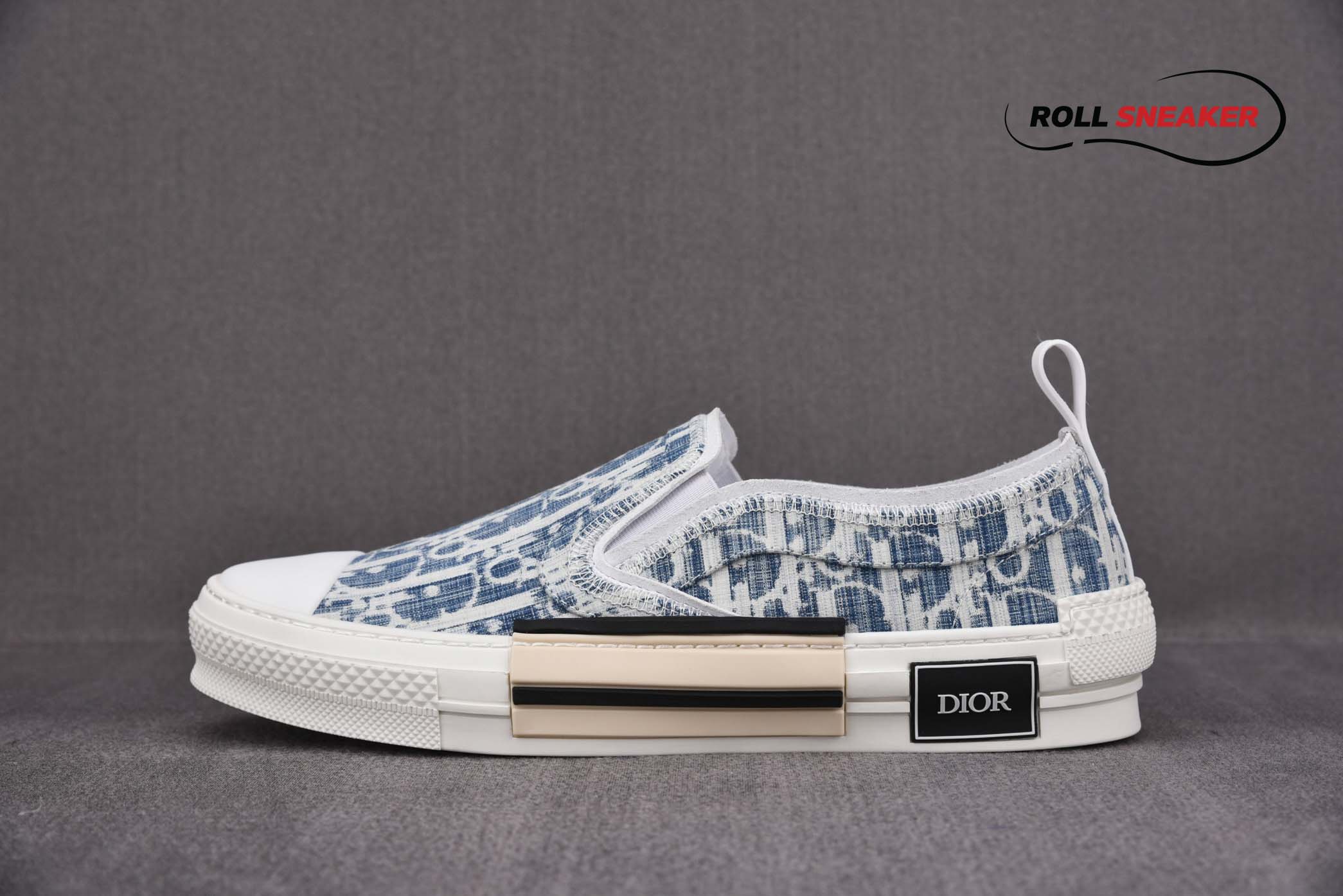 Dior B23 Low Blue Oblique Kasuri Jacquard 