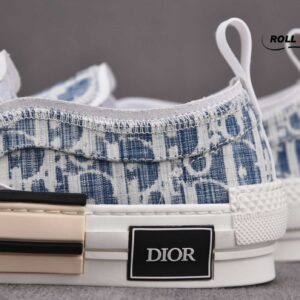 Dior B23 Low Blue Oblique Kasuri Jacquard