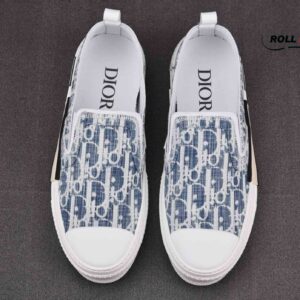 Dior B23 Low Blue Oblique Kasuri Jacquard