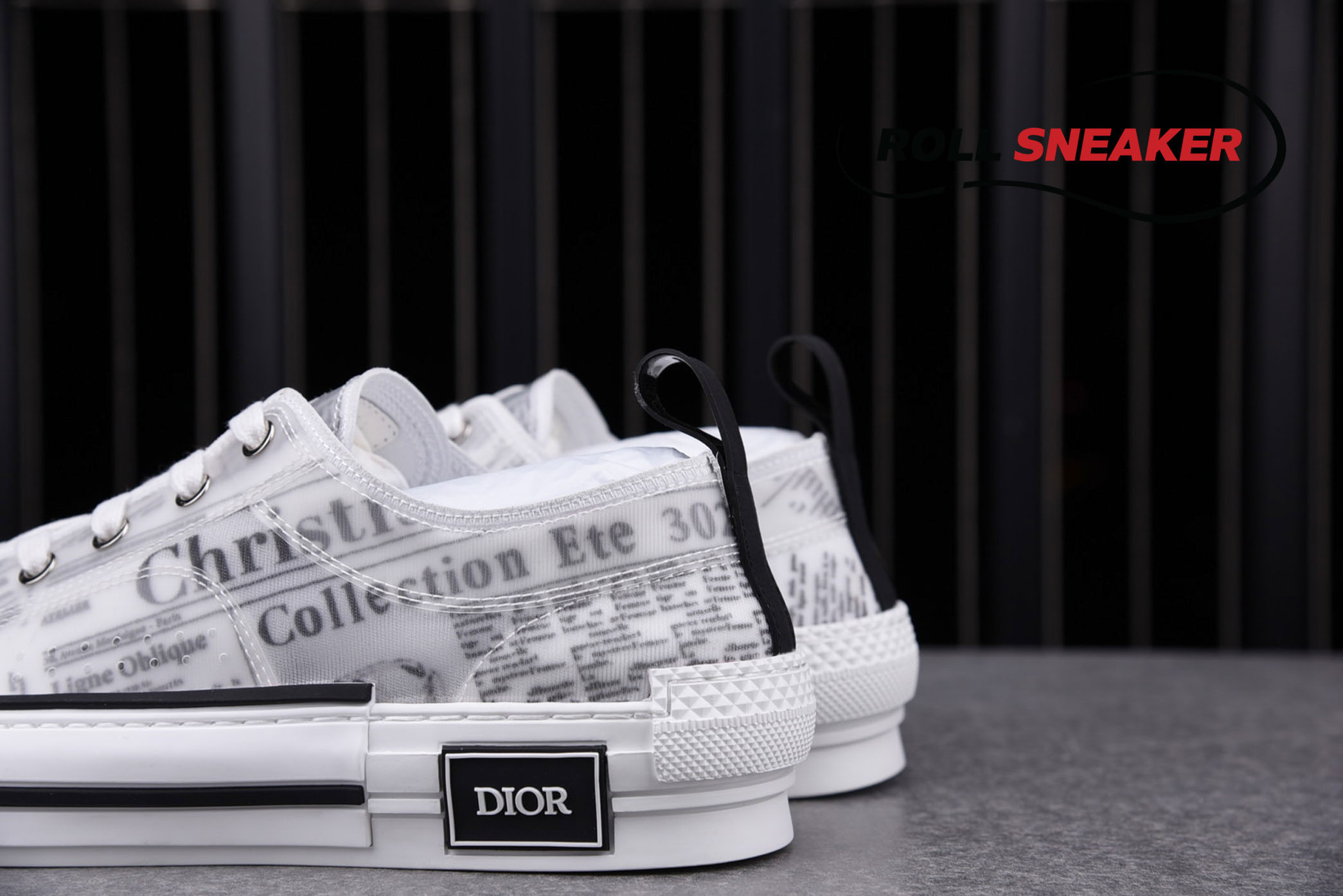 Dior B23 Low Top Daniel Arsham Newspaper 