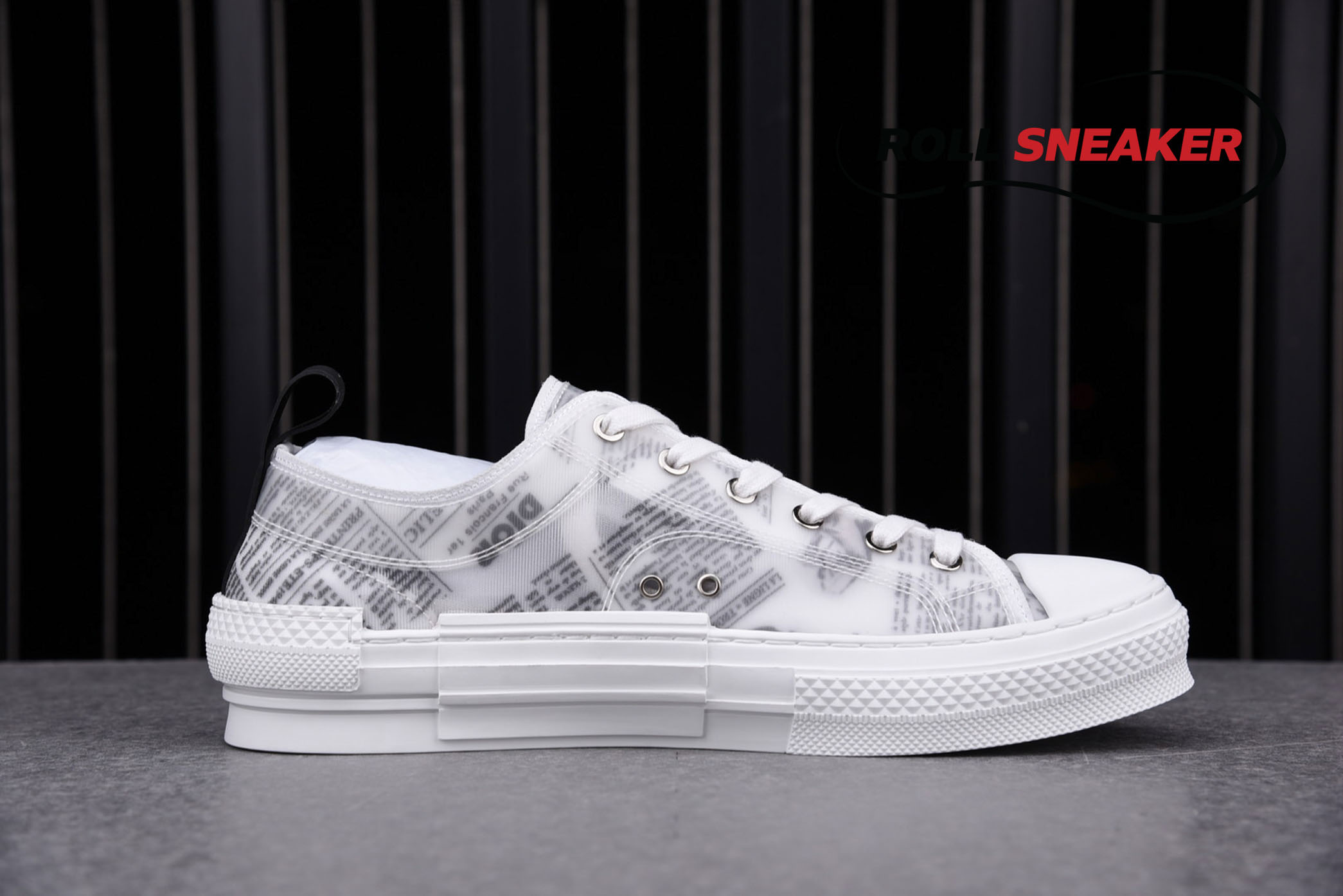 Dior B23 Low Top Daniel Arsham Newspaper 