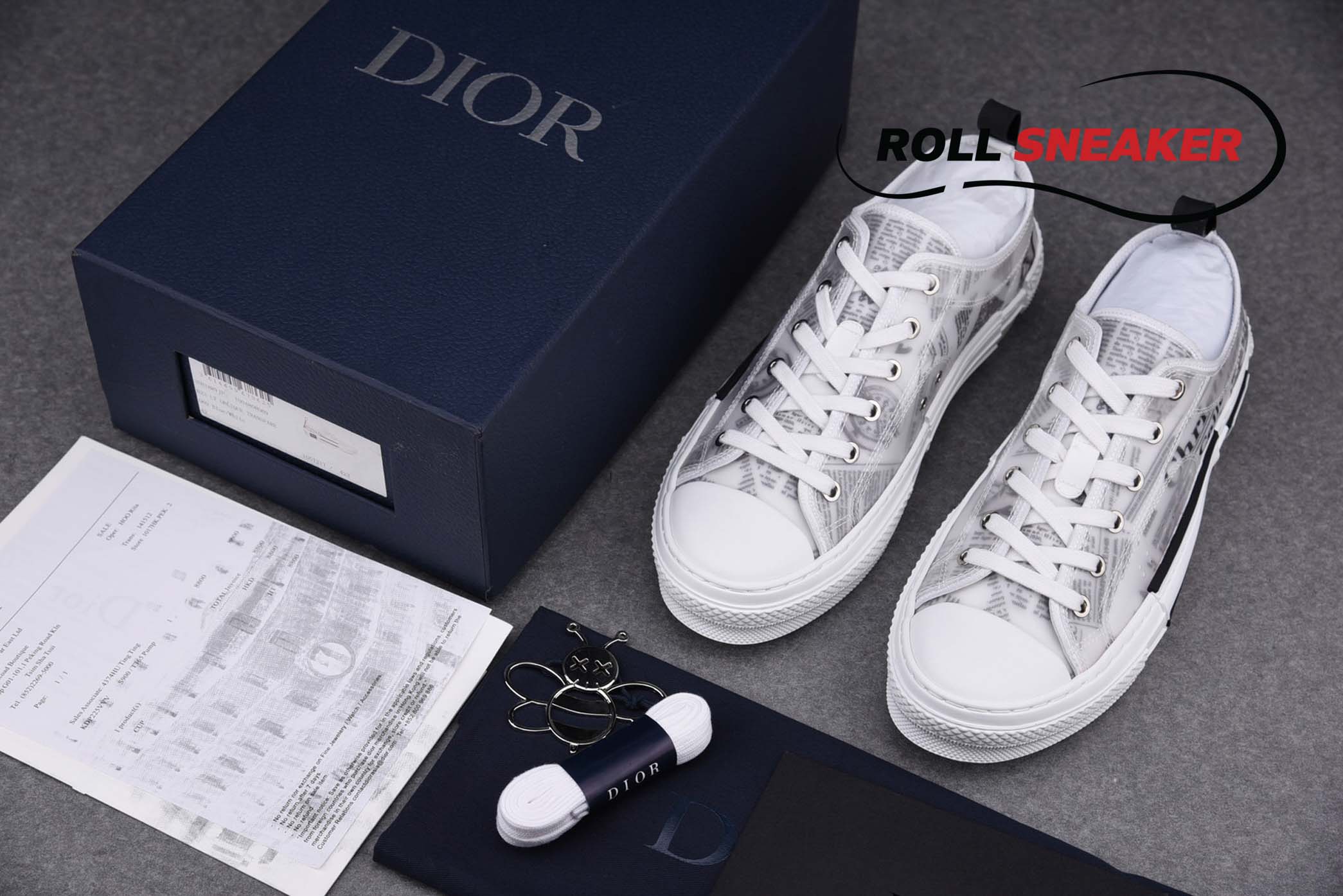 Dior B23 Low Top Daniel Arsham Newspaper 