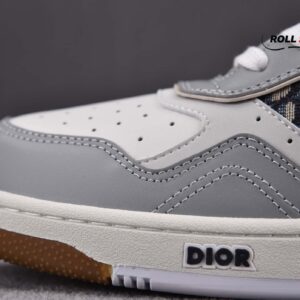 Dior B27 Low Gray White họa tiết vải Oblique Jacquard