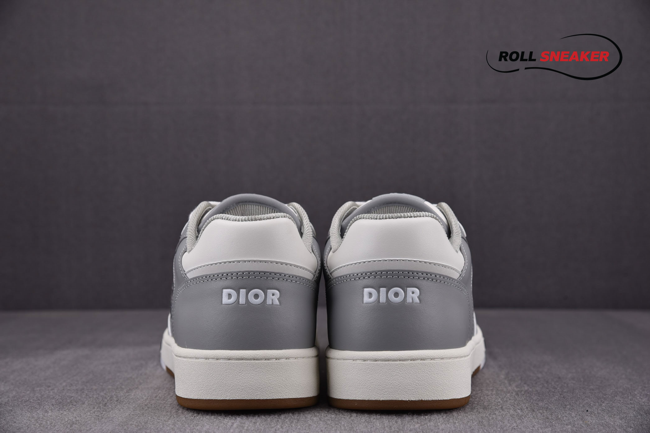 Dior B27 Low Gray White họa tiết vải Oblique Jacquard 