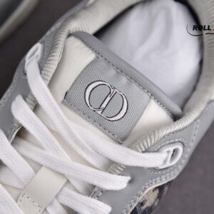 Dior B27 Low Gray White họa tiết vải Oblique Jacquard