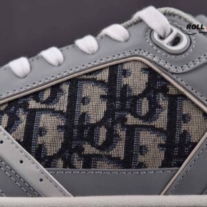 Dior B27 Low Gray White họa tiết vải Oblique Jacquard