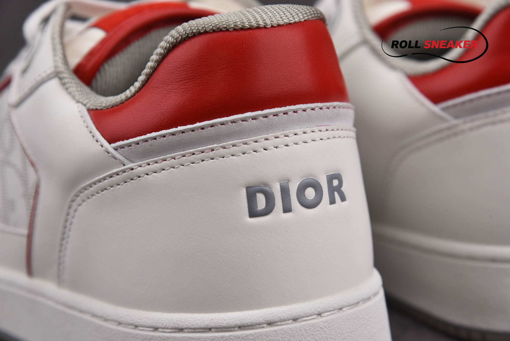 Dior B27 Low White Red họa tiết Dior Oblique Galaxy 