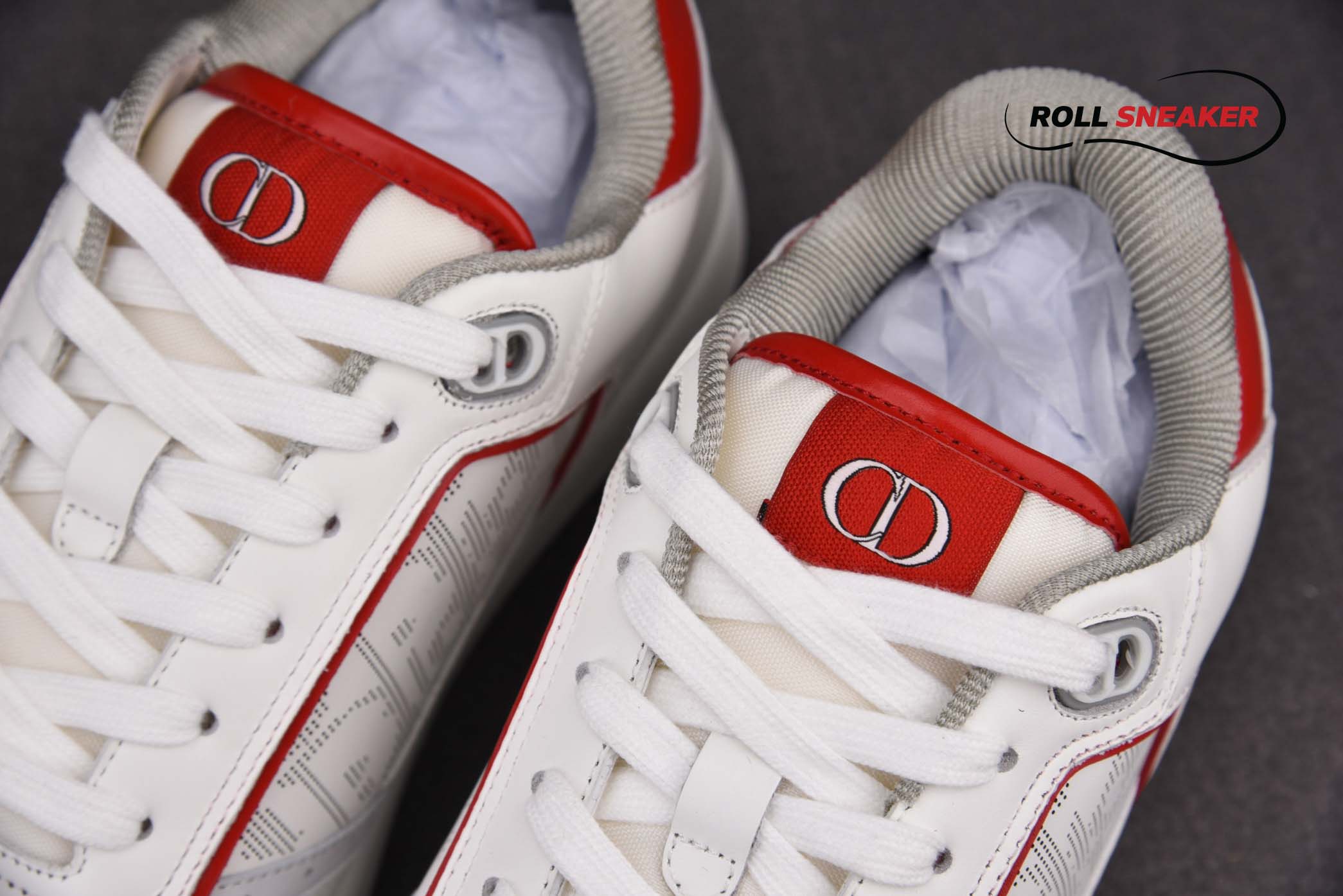 Dior B27 Low White Red họa tiết Dior Oblique Galaxy 