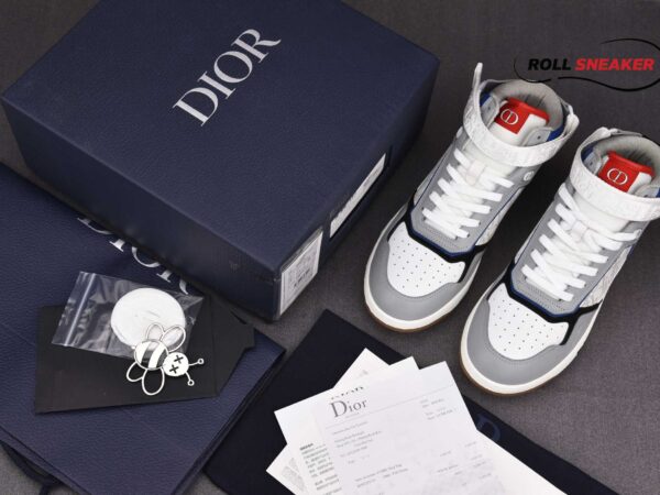 Dior B27 Mid-Top Sneaker Blue, Gray and White