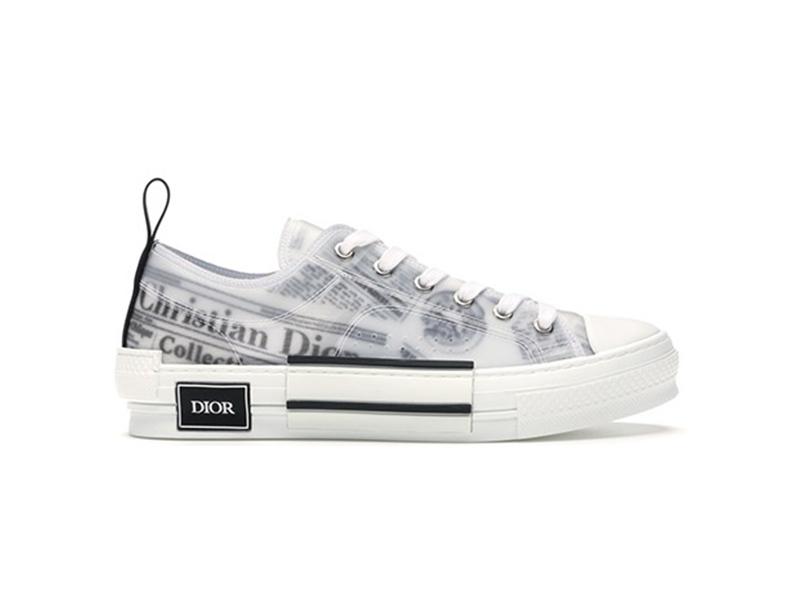 Dior B23 Low Top Daniel Arsham Newspaper