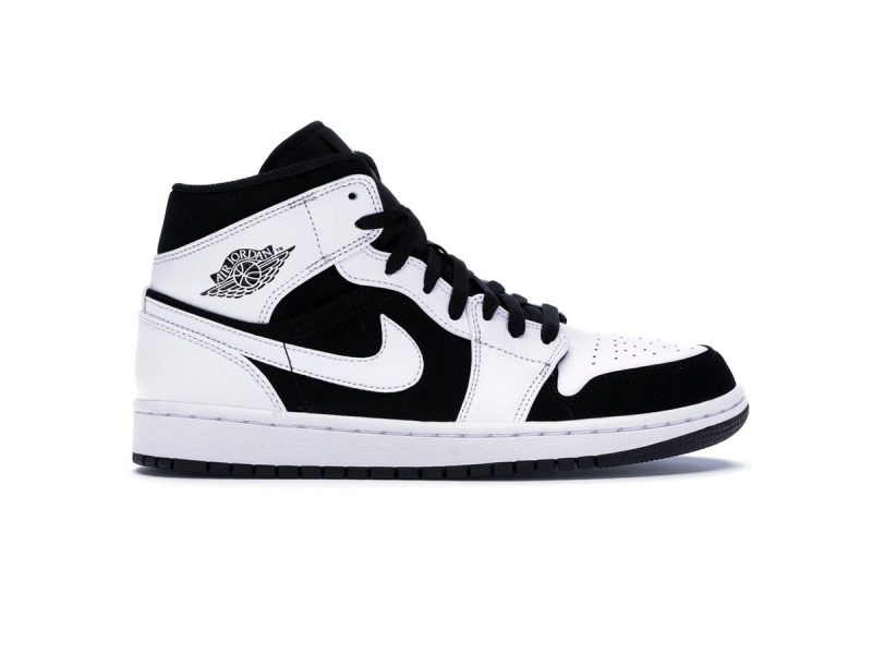 Nike Air Jordan 1 Mid Tuxedo White Black