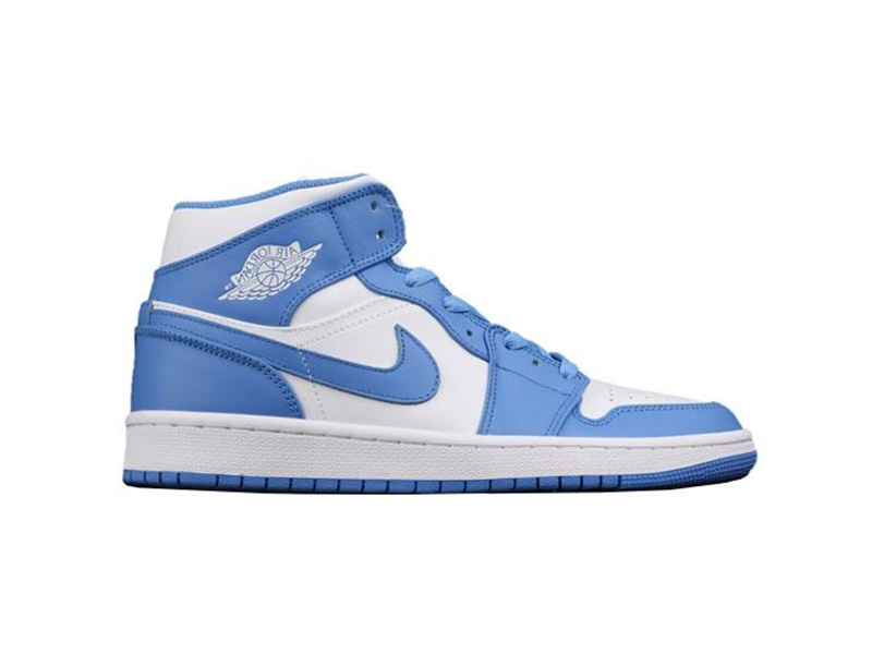 Nike Jordan 1 Mid UNC Xanh Dương