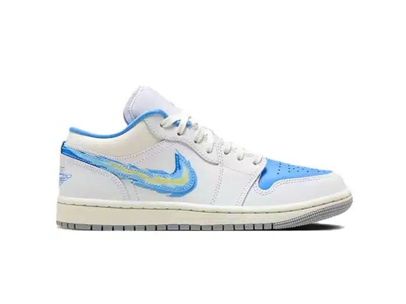 Nike Air Jordan 1 Low SE ‘Flame Swoosh – University Blue’