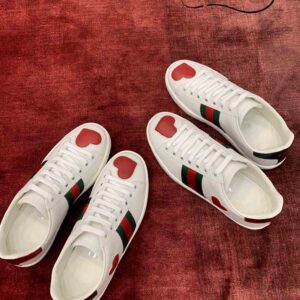 Gucci Ace Embroidered Hearts