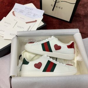 Gucci Ace Embroidered Hearts