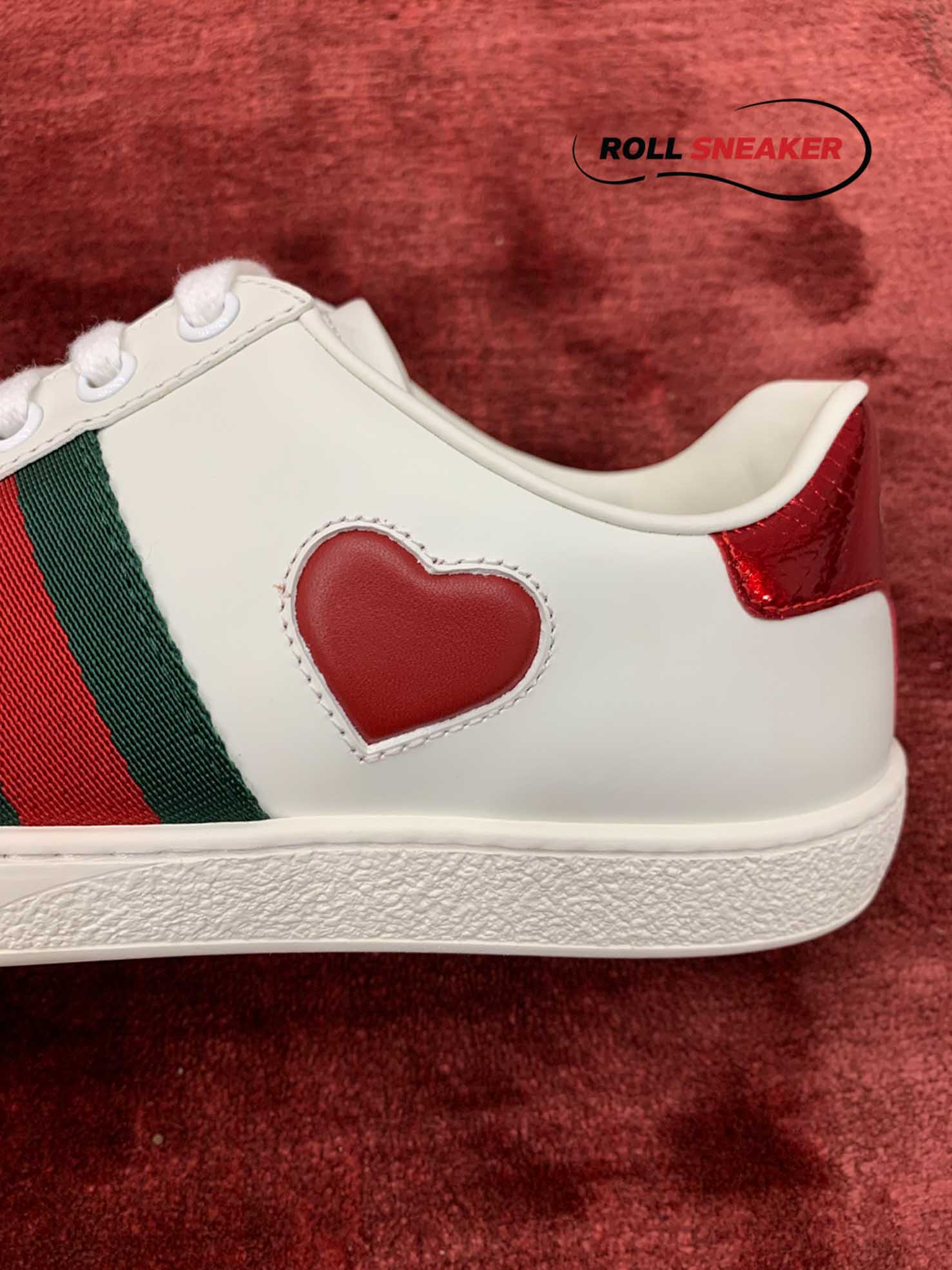 Gucci Ace Embroidered Hearts 