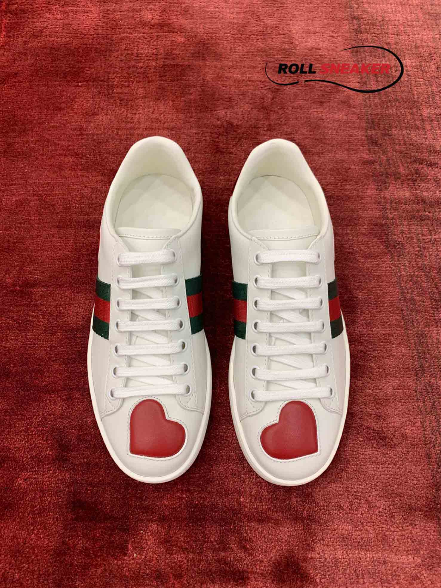 Gucci Ace Embroidered Hearts 