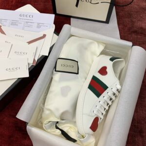 Gucci Ace Embroidered Hearts