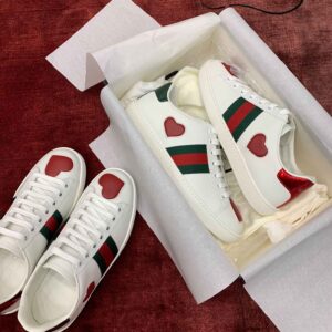 Gucci Ace Embroidered Hearts