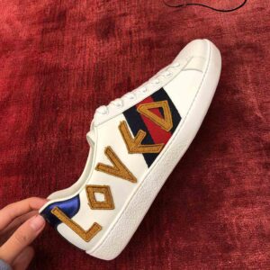 Gucci Ace Embroidered Love