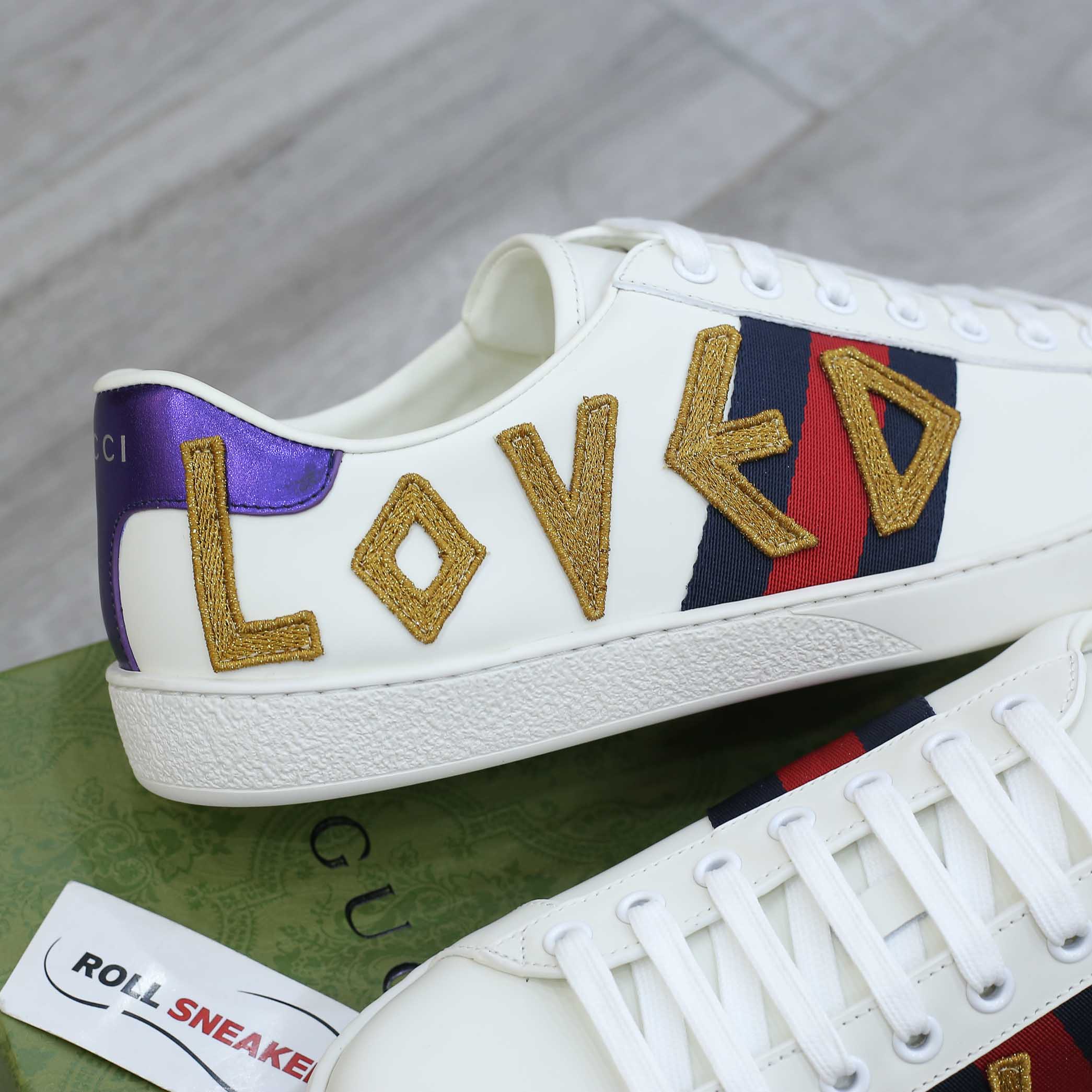 Gucci Ace Embroidered Love 