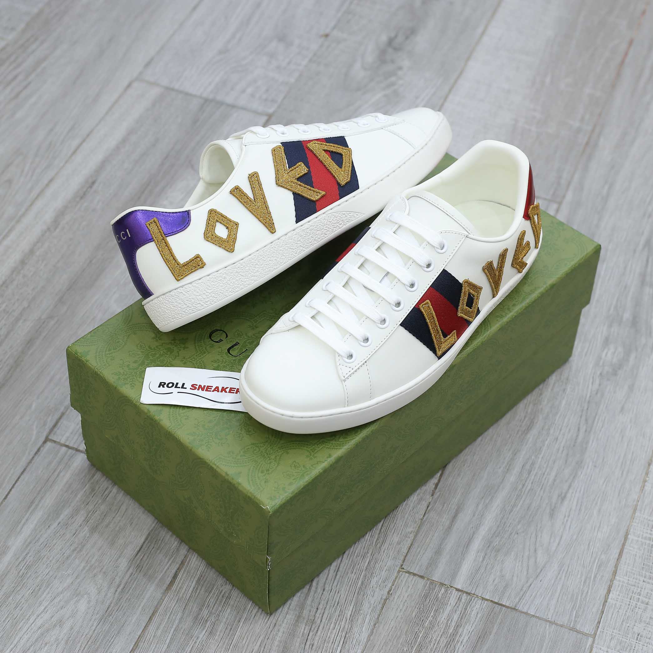 Gucci Ace Embroidered Love 