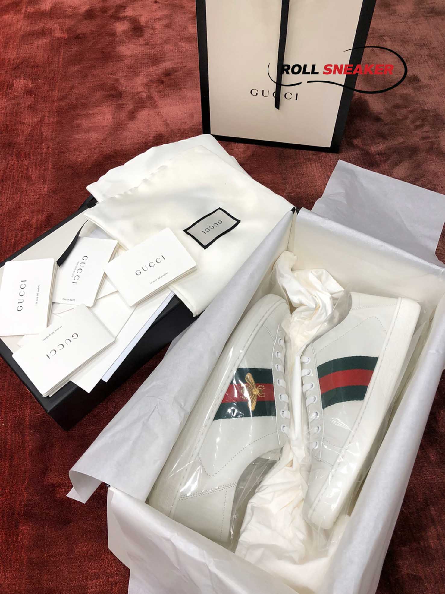 Gucci Ace Fold Down Bee 