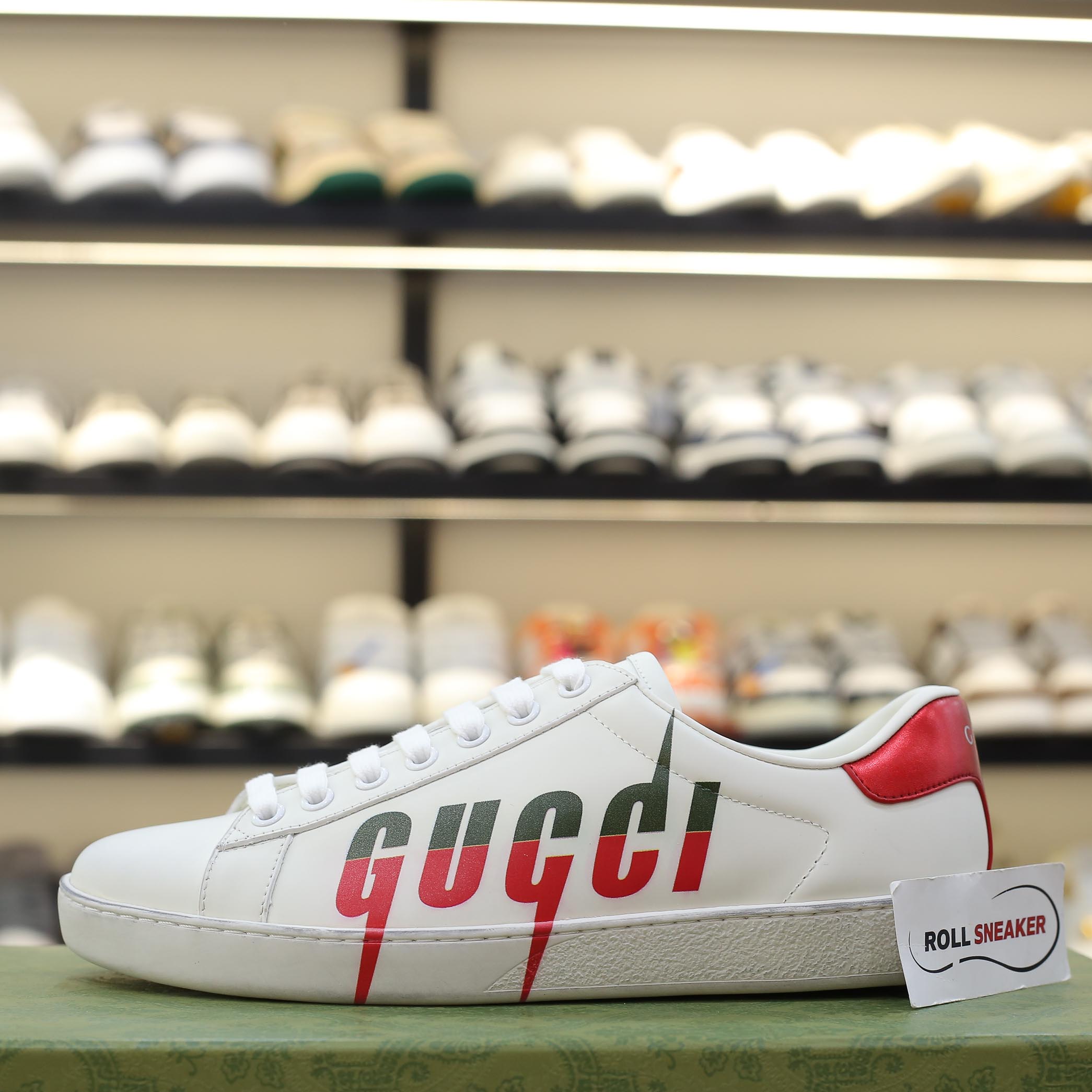 Gucci Ace ‘Gucci Blade Distressed White 