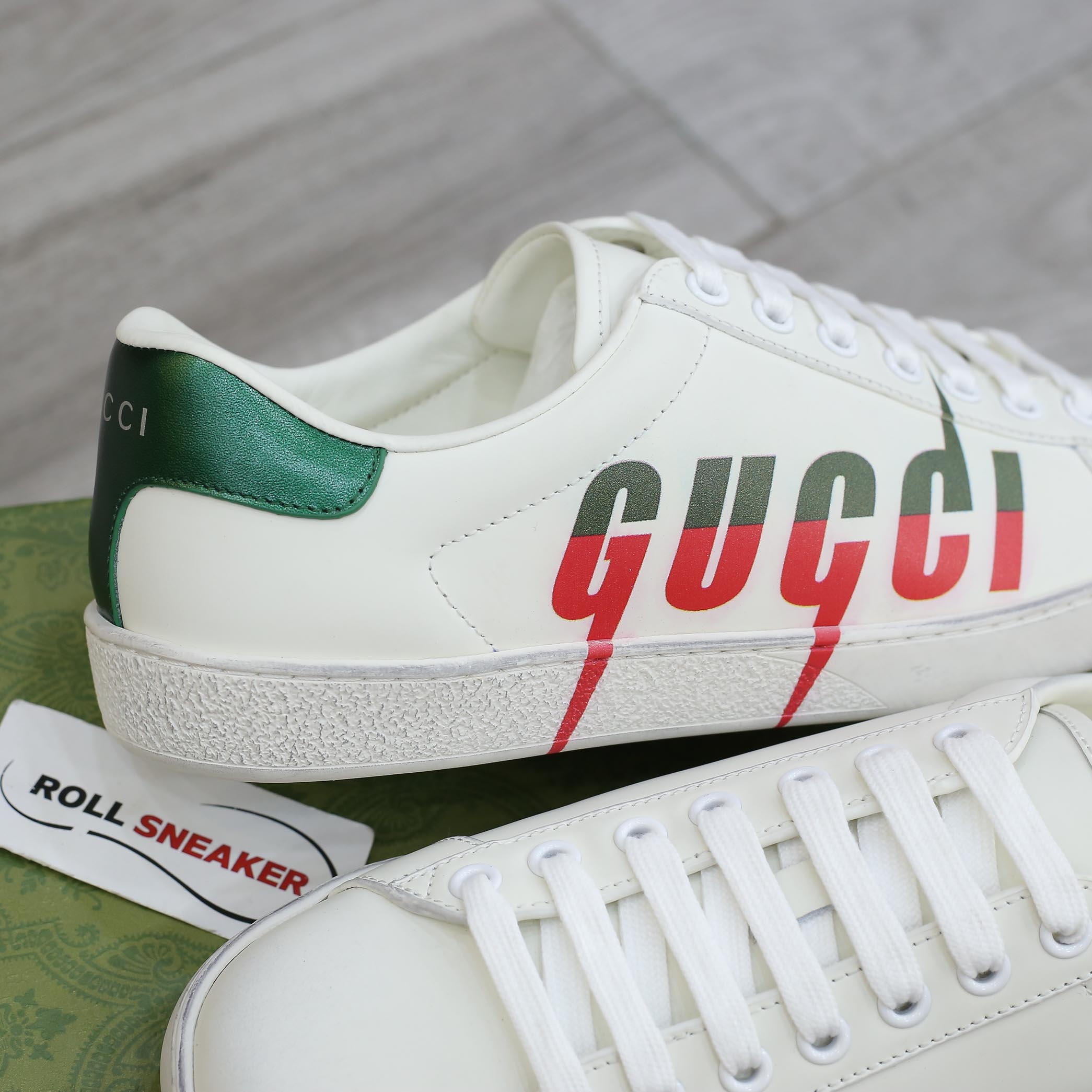 Gucci Ace ‘Gucci Blade Distressed White 