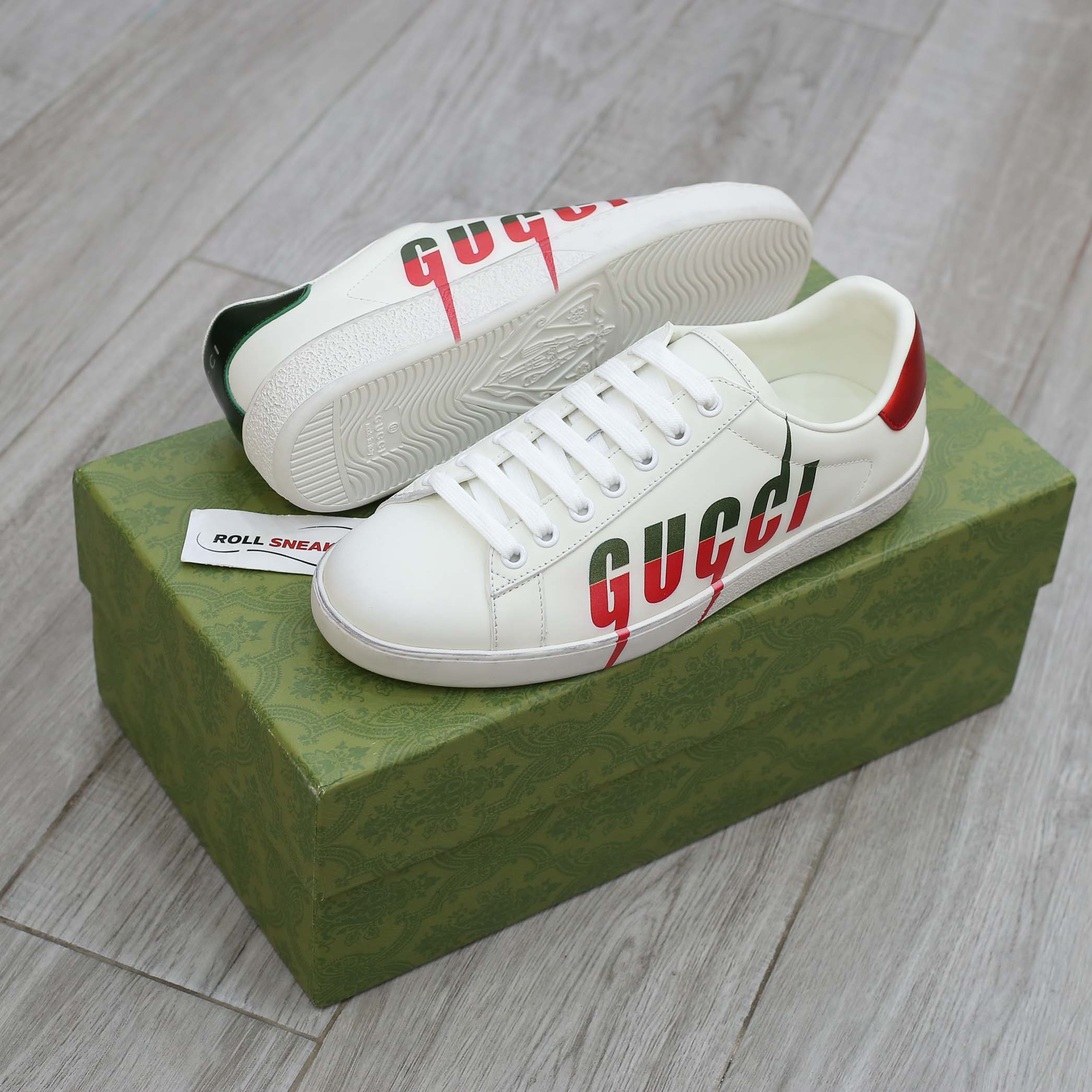 Gucci Ace ‘Gucci Blade Distressed White 