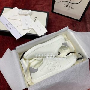 Gucci Ace Perforated Interlocking G (W)