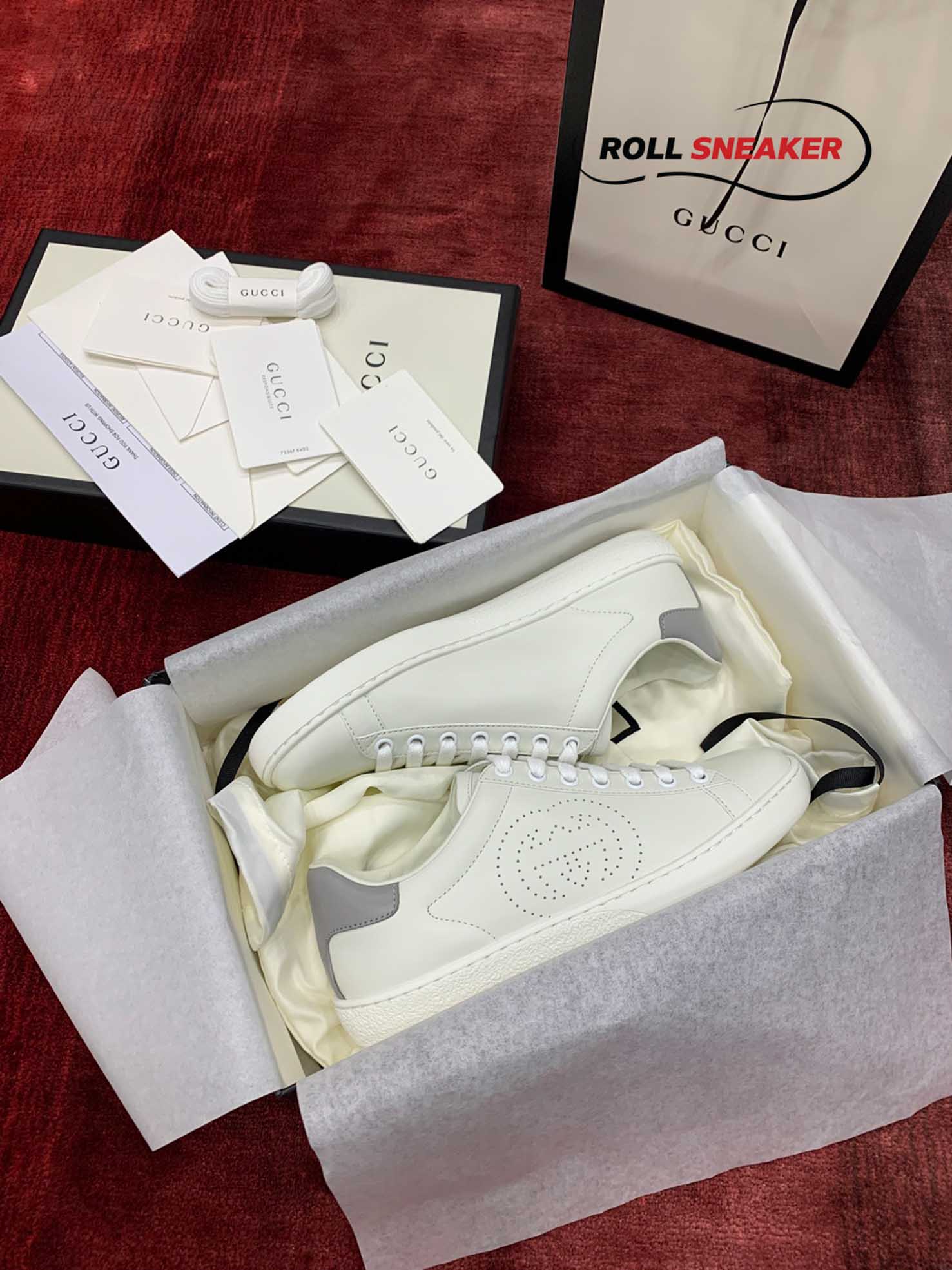 Gucci Ace Perforated Interlocking G (W) 