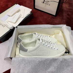 Gucci Ace Perforated Interlocking G (W)