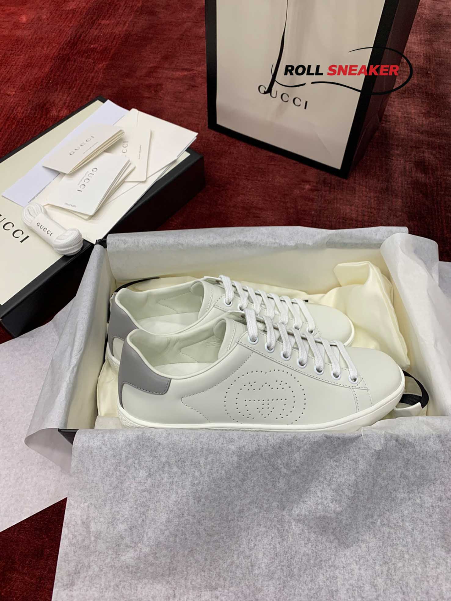 Gucci Ace Perforated Interlocking G (W) 