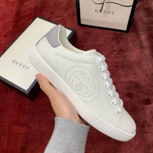 Gucci Ace Perforated Interlocking G (W)