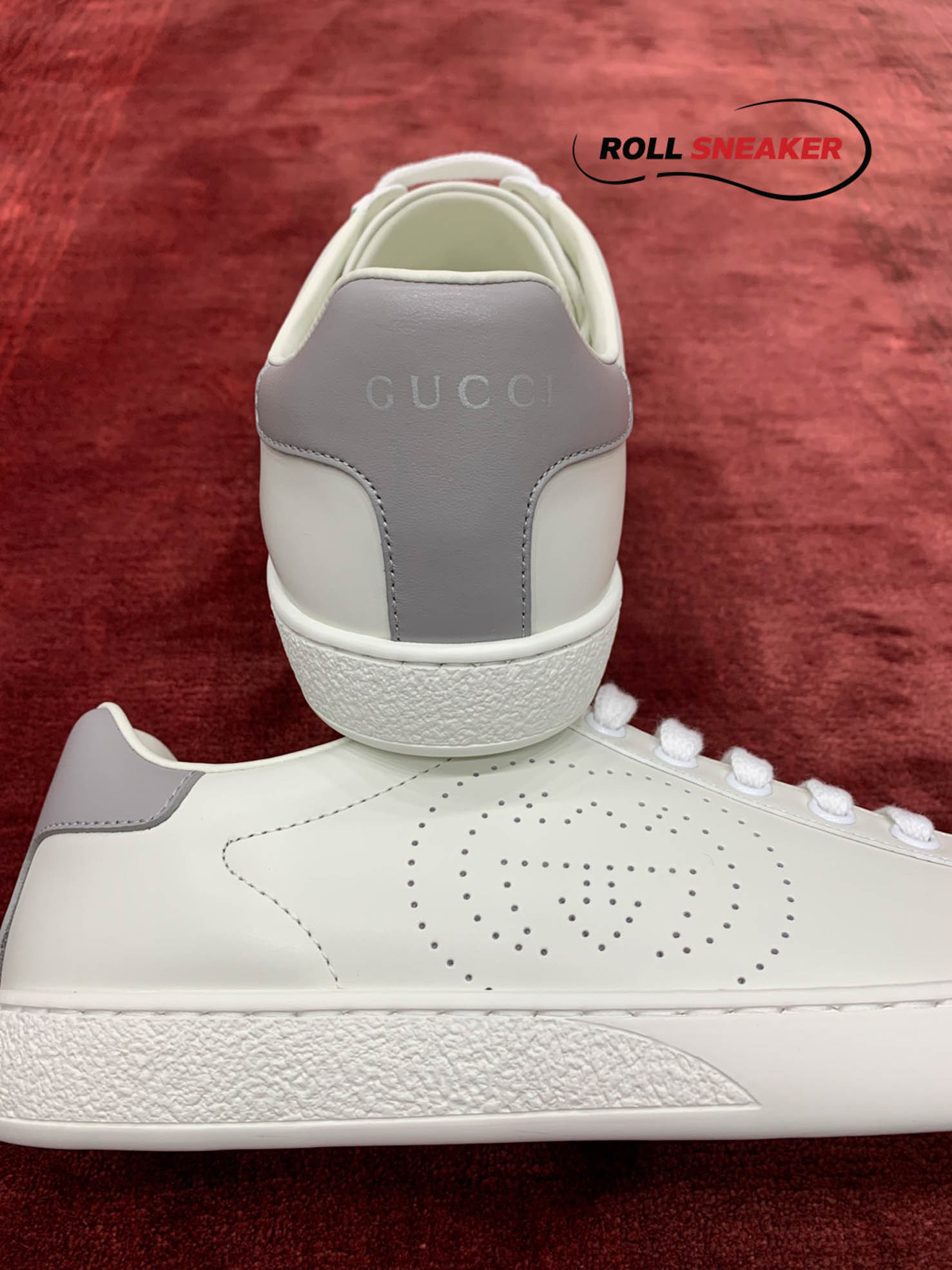 Gucci Ace Perforated Interlocking G (W) 