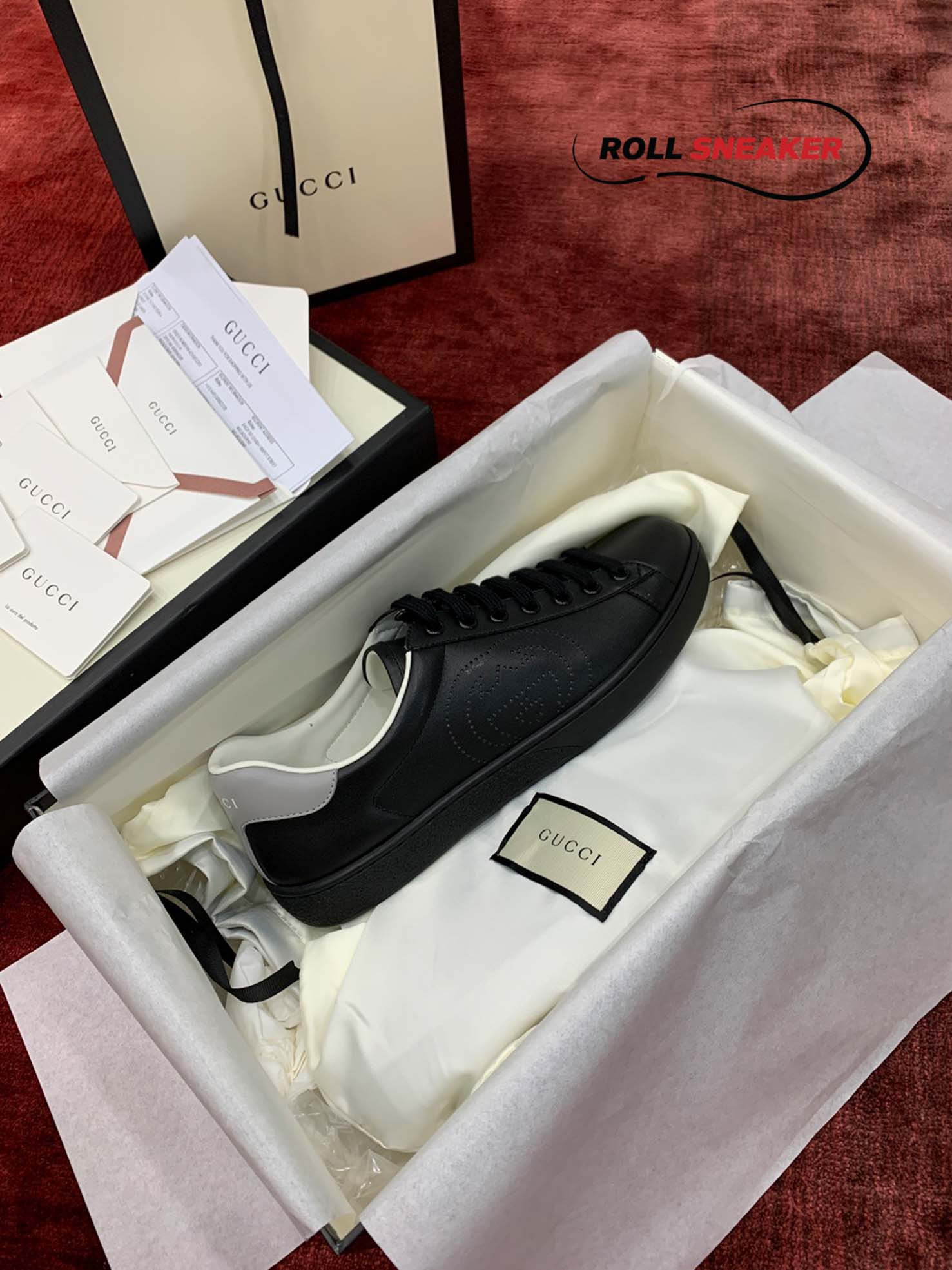 Gucci Ace Sneaker with Interlocking G Black 