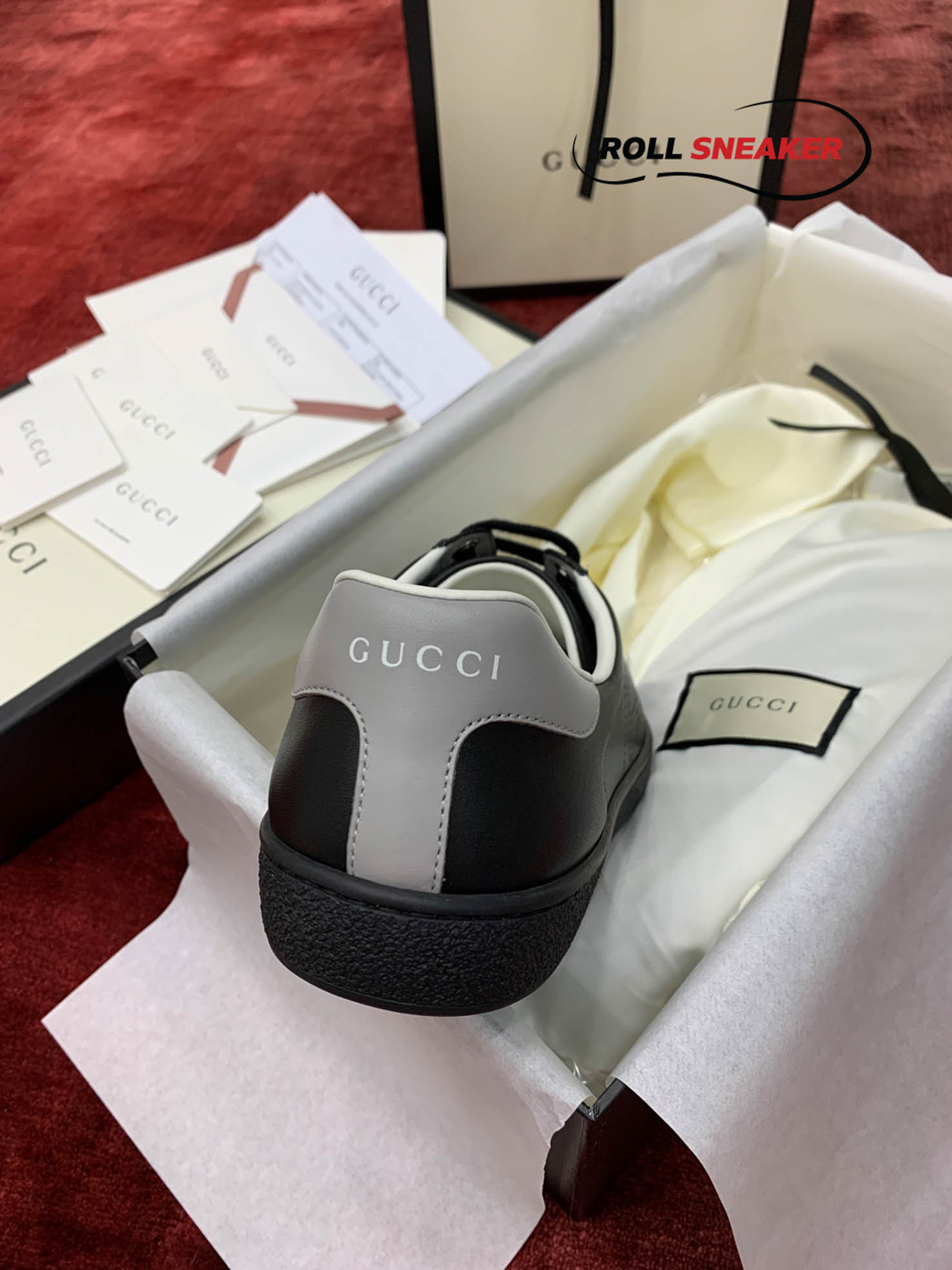 Gucci Ace Sneaker with Interlocking G Black 