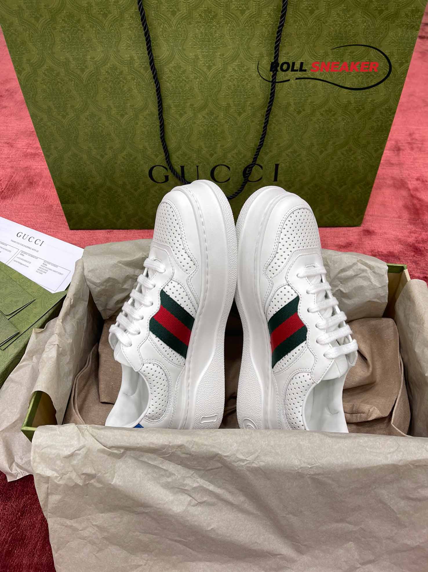 Gucci GG Green Red Web Sneaker 