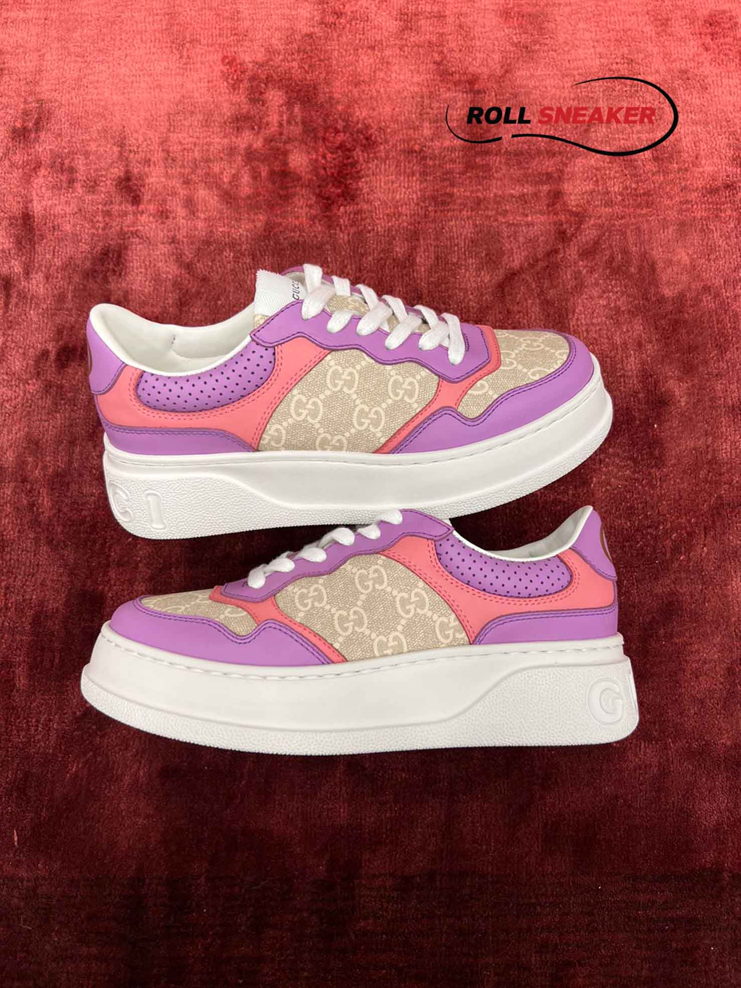 Gucci GG Supreme Sneaker Pink Purple 